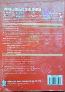 Class 12 Economics Textbook- Indian Economic Development By Sandeep Garg