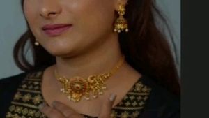 Temple Jewellery Set For Women