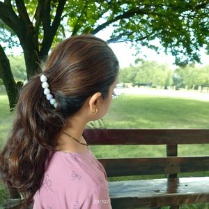 Pearl Bannana Hair Clip