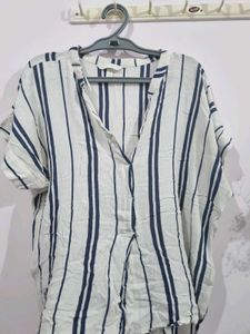 White & Blue Strip Tshirt 👕💙