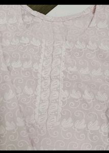 💥Deal Of The Day Embroidery Design Light Pink Kurta