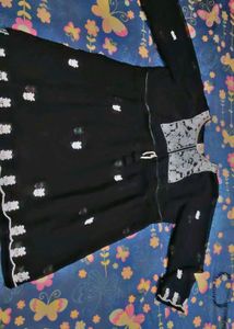 Elegant Black Chikankari Kurti –Half Price Sale!