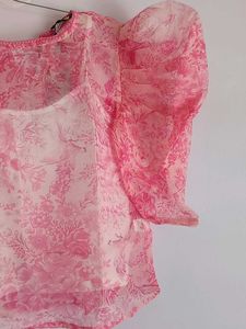 Elegant Organza Dream – Brand New XS Top!