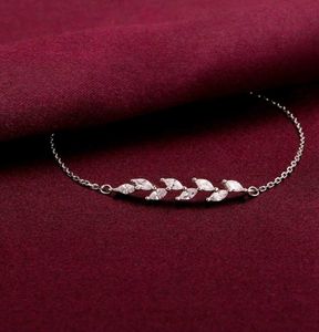 New 925 silver leaf pattern Bracelet