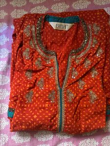 Biba A Line Kurta Set