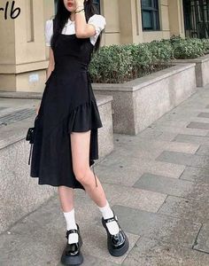Stylish Korean Black DRESS
