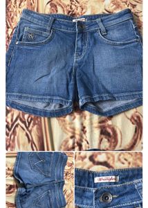 Denim shorts &amp; Party Top combo