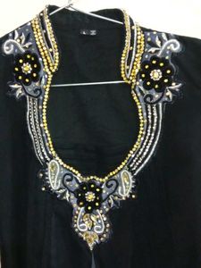 Elegant Black Ethnic Onepiece/ Kurti