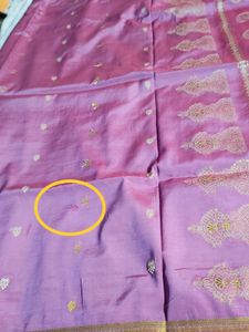 Pink-purple Shaded Silk Blend saree