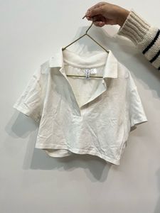 H&amp;M White Collar Shirt