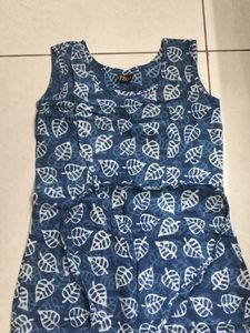 A White+Blue One-piece