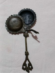Vintage Metal Incense burner / Kajal Applier