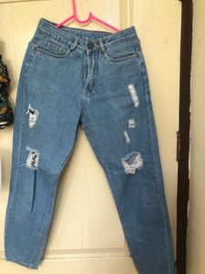 Blue Boyfriend Jeans