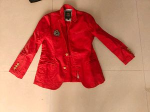 Red Casual Jacket
