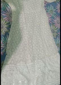 Elegant White Ethnic Gown