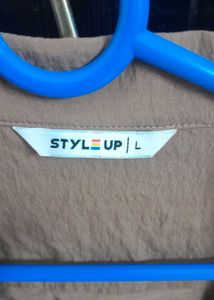 Casual Khaki Short Sleeve Shirt