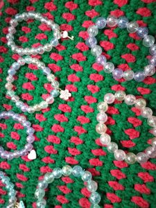 Beaded Charm Bracelets set of 7