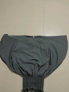 Stylish Gray Embroidered Top