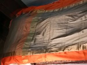 ComboOffer - UnusedOrangeBorderSarees WithSt