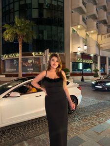 Feather Black Maxi