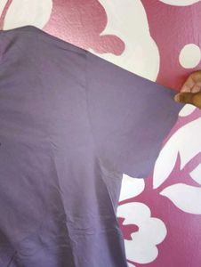 Zudio Purple Graphic Print Tee
