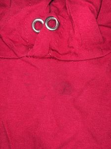 Burgundy Short Sleeve Hoodie
