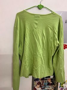 Green Knit Cardigan