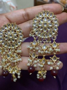 Kundan Pearl Earrings