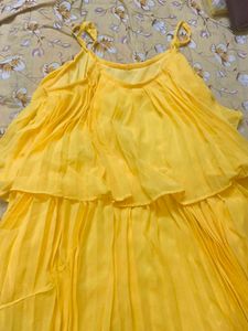 Yellow Off-Shoulder Dress
