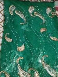 Net Saree With Blouse And Peticoat