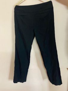Black Cropped Dress Pants