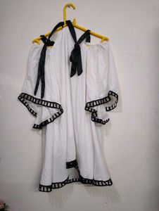 White Cold Shoulder Dress