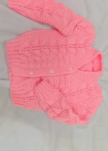 Cute Pink Knit Cardigan