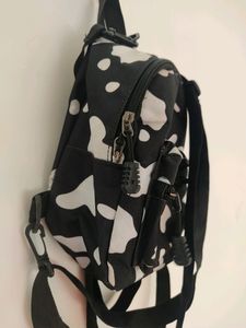 Cow Print Mini Backpack