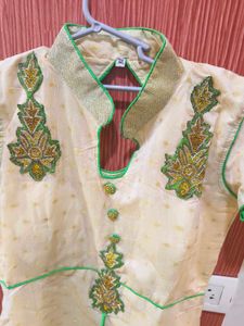 Neon Anarkali Suit With Salwar And Net Dupatta