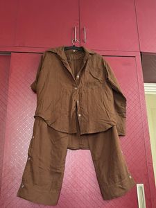 Brown Designer Cordset For L Or M Size Girls