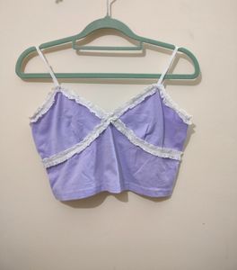 Purple Crop Top