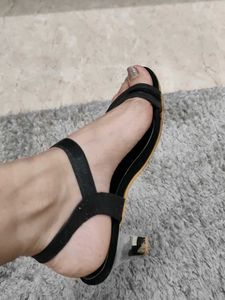 Women Party Wear Black Heels