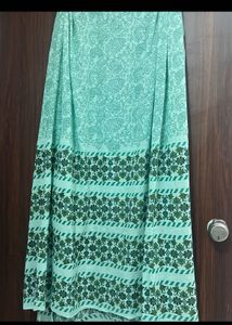 Cotton Sea Green Printed Dupatta