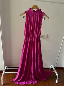 Fuschia Pink Tiered Maxi