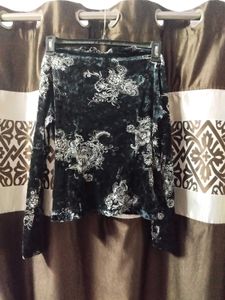 Black Velvet Top