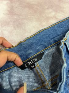 Street9 Blue Denim Jeans with Slit Hem – Size 26