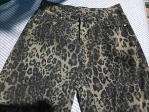 Leopard Print Wide Leg Pants