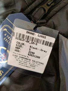 Ojass Stylish Black Jacket, S Size