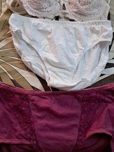 Combo Of Four Imported Fabric Bra N Panty