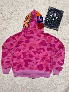 BAPE Pink Camo Shark Hoodie