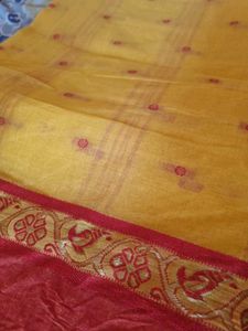 Combo of two yellow cotton designer Saree