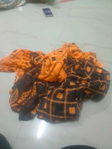 Set of 2 Unique Print Scarves Only Saree