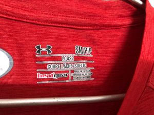 Under Armour Red Long Sleeve T Shirt