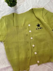 New Korean Green Top